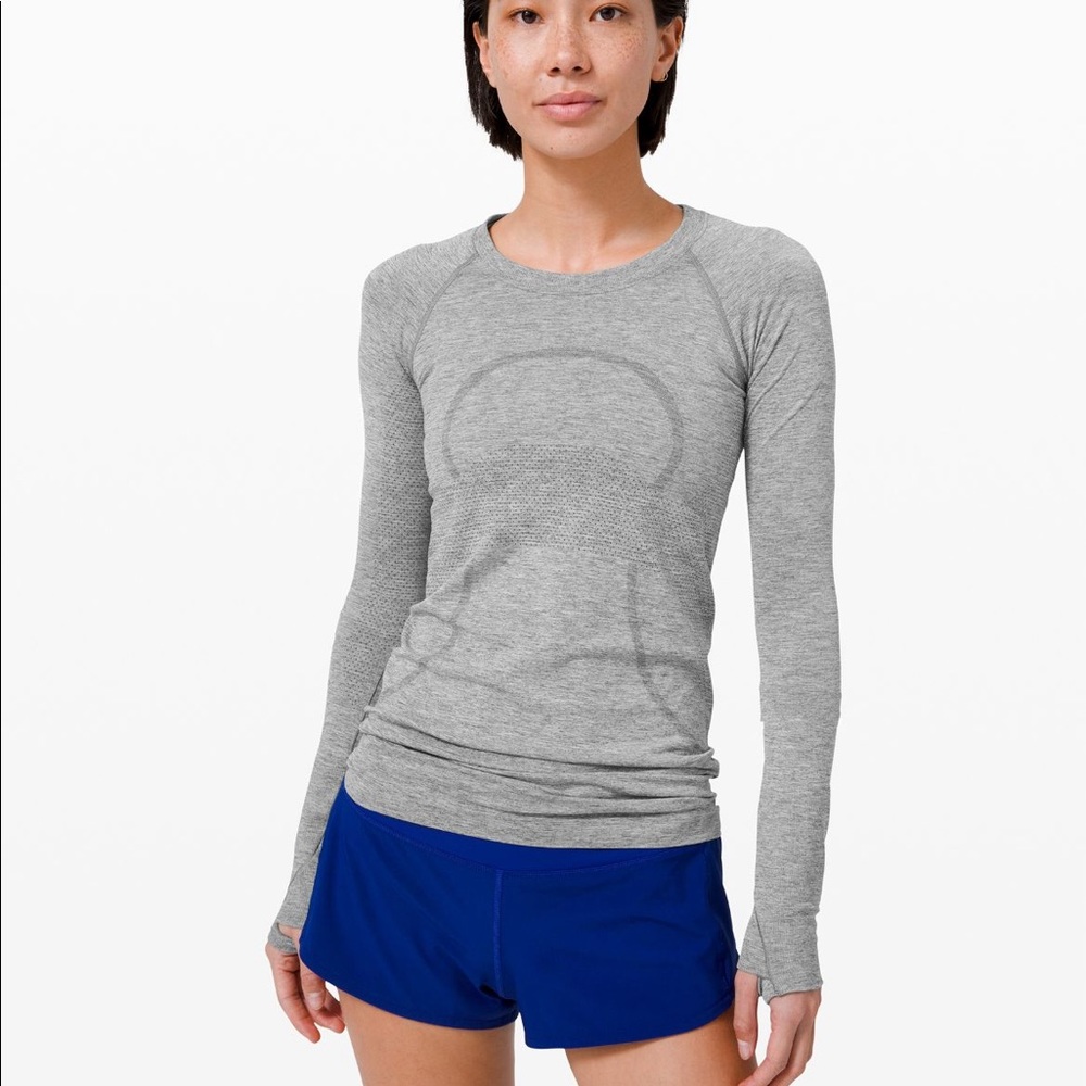 LULULEMON GREY SWIFTLY TECH LONG SLEEVE
